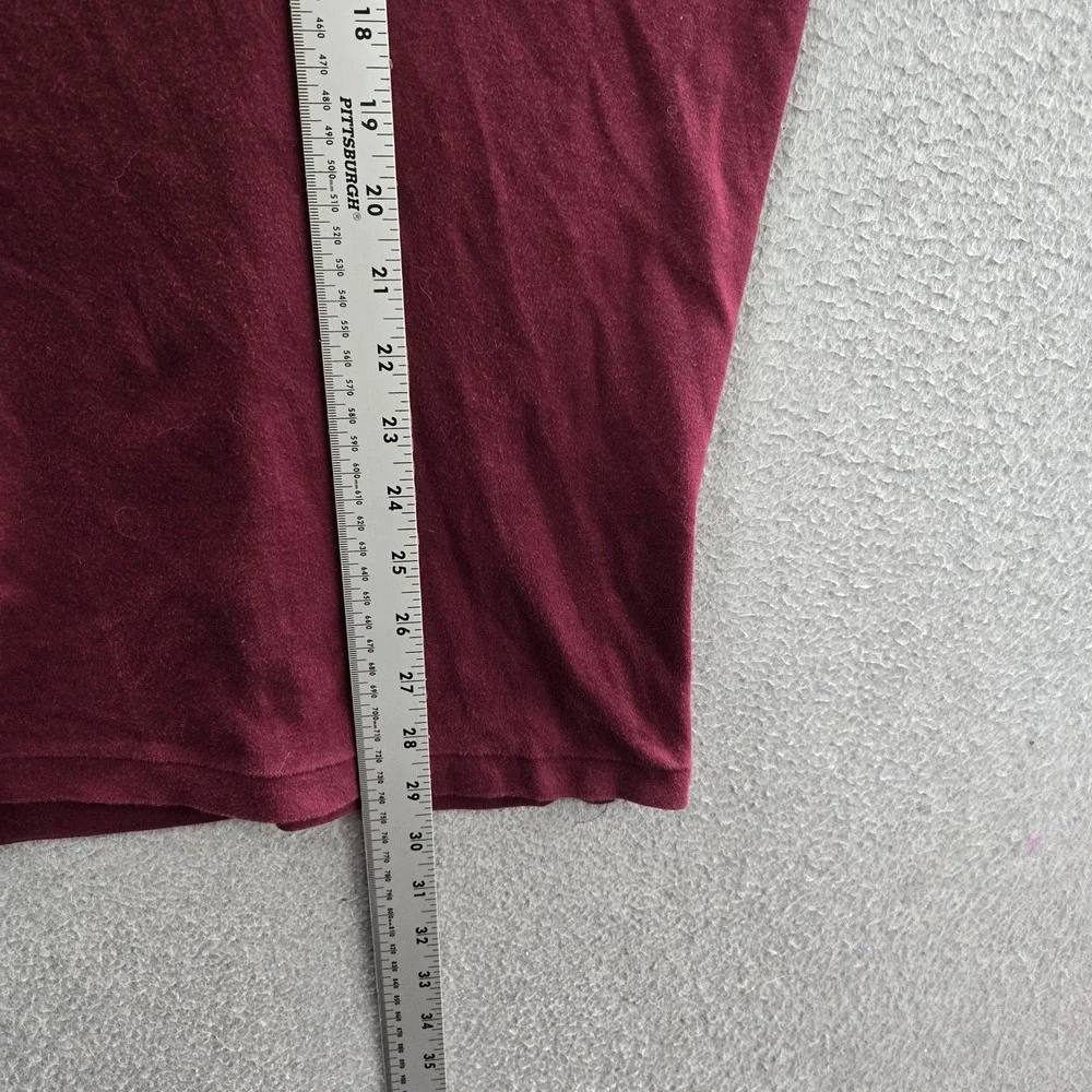 Polo Ralph Lauren Men Polo XL Burgundy Embroidered Rugby Logo Classic READ
